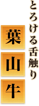 とろける舌触り葉山牛